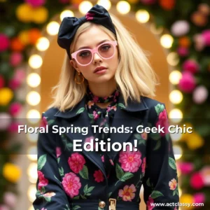Artistic representation for Floral Spring Trends: Geek Chic Edition!