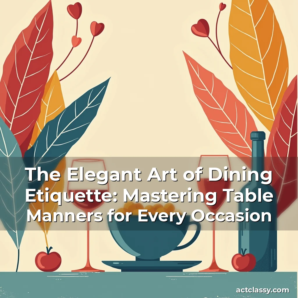 Artistic representation for The Elegant Art of Dining Etiquette: Mastering Table Manners for Every Occasion