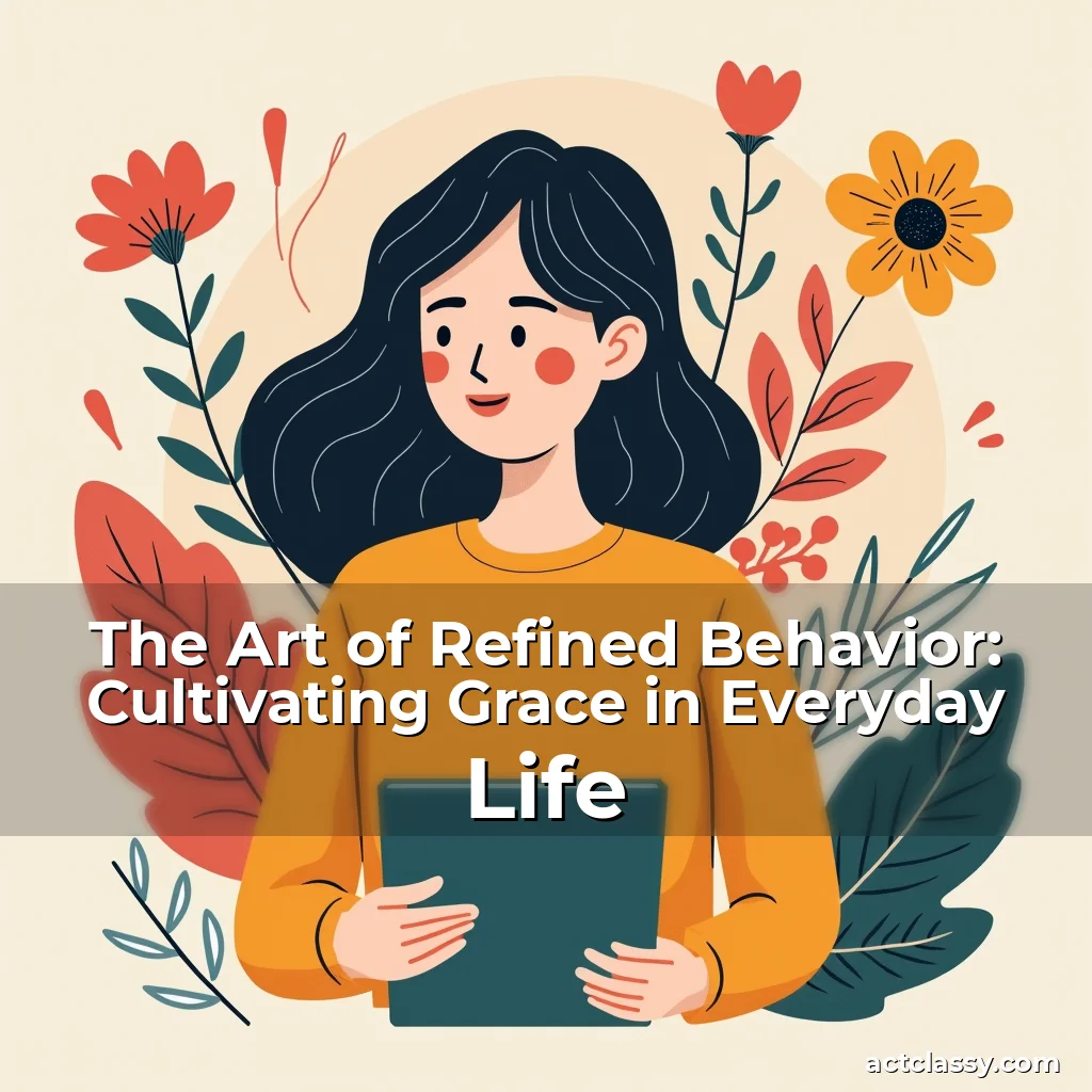 Artistic representation for The Art of Refined Behavior: Cultivating Grace in Everyday Life