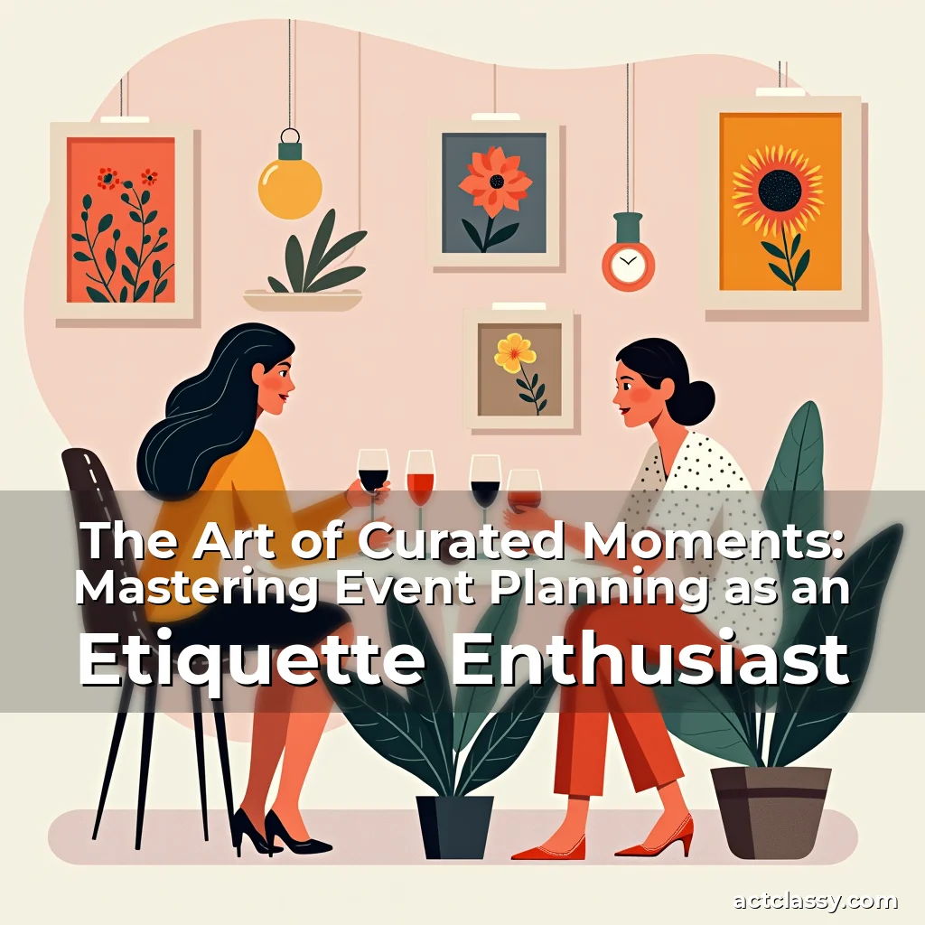 Artistic representation for The Art of Curated Moments: Mastering Event Planning as an Etiquette Enthusiast