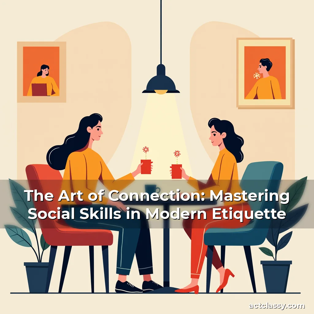 Artistic representation for The Art of Connection: Mastering Social Skills in Modern Etiquette