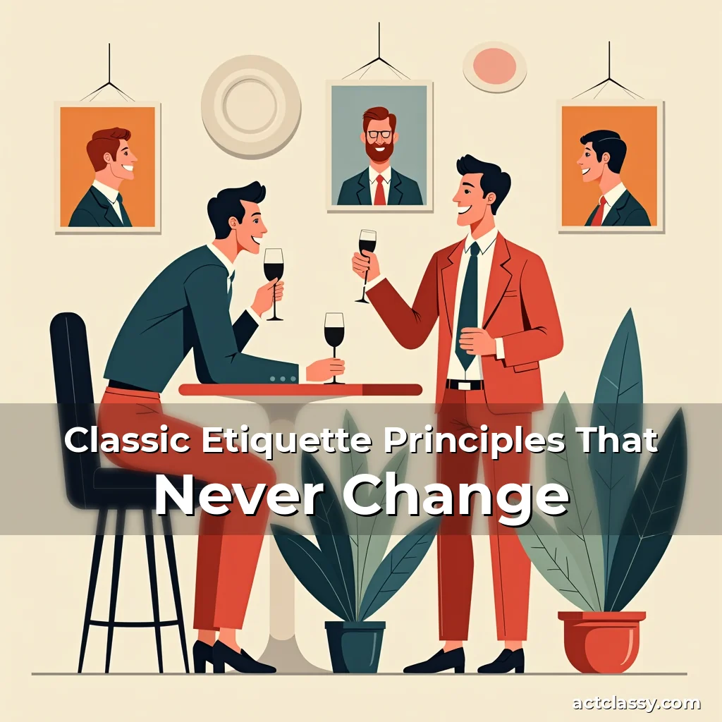 Artistic representation for Classic Etiquette Principles That Never Change