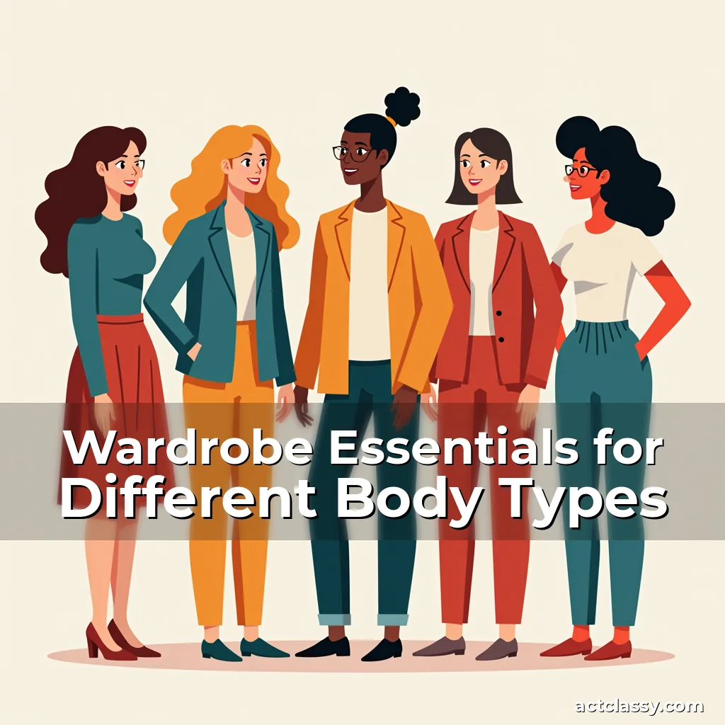 Artistic representation for Wardrobe Essentials for Different Body Types