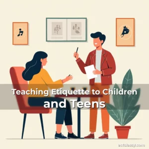 Artistic representation for Teaching Etiquette to Children and Teens