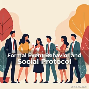 Artistic representation for Formal Event Behavior and Social Protocol