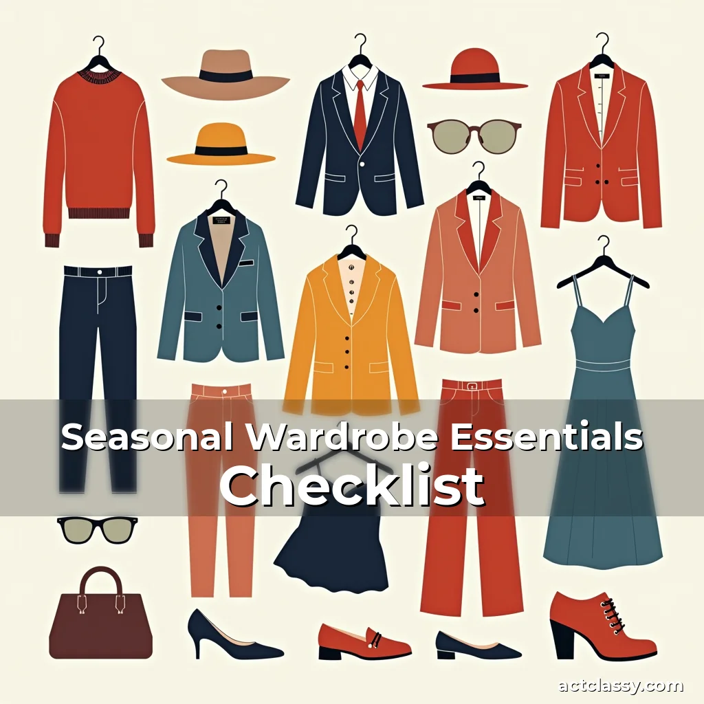 Artistic representation for Seasonal Wardrobe Essentials Checklist