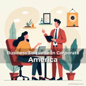 Artistic representation for Business Etiquette in Corporate America