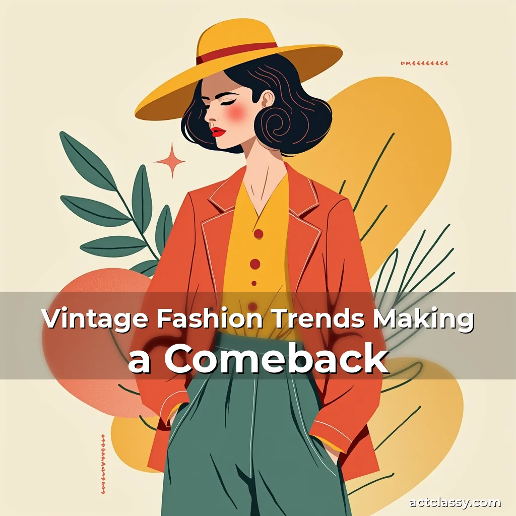 Artistic representation for Vintage Fashion Trends Making a Comeback