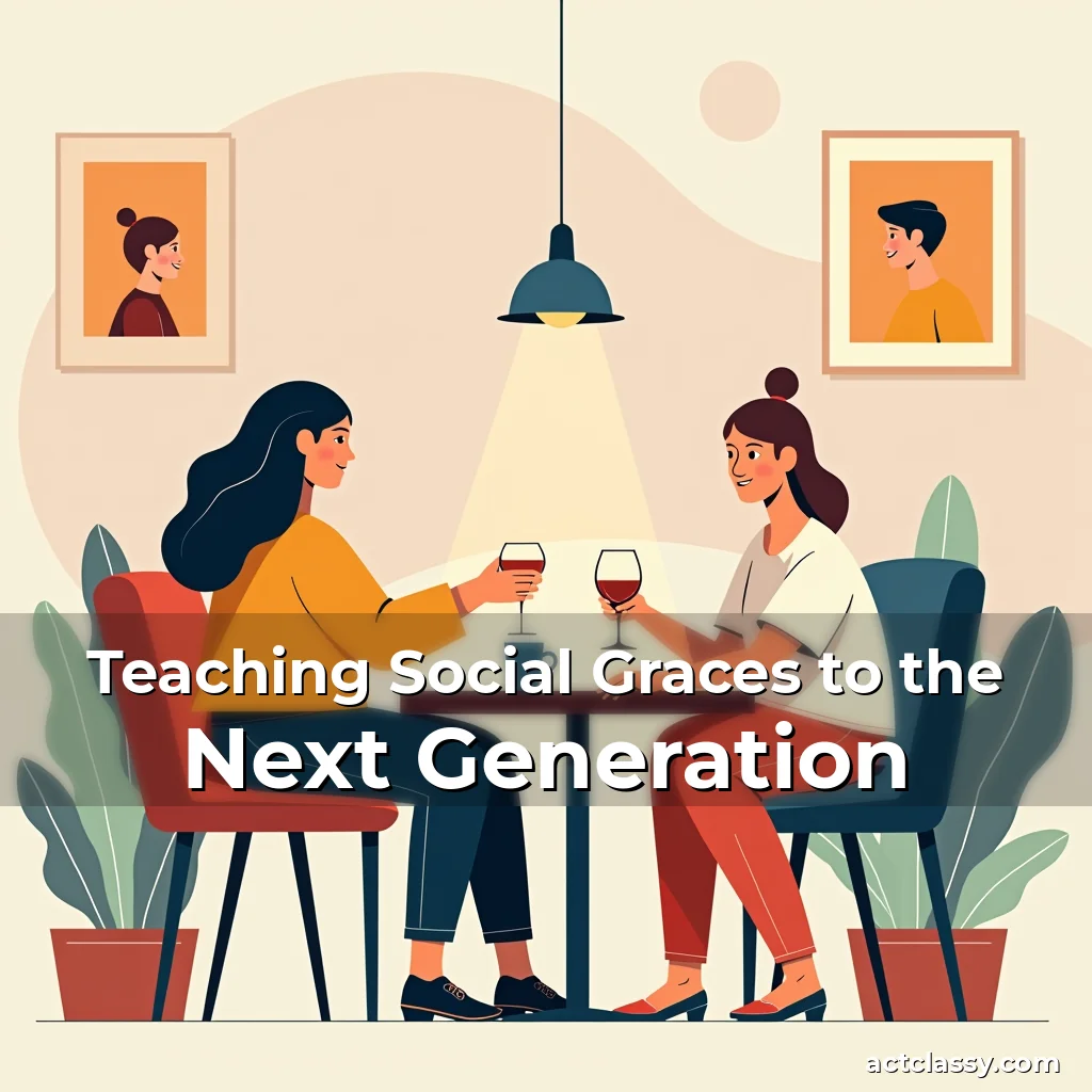 Artistic representation for Teaching Social Graces to the Next Generation