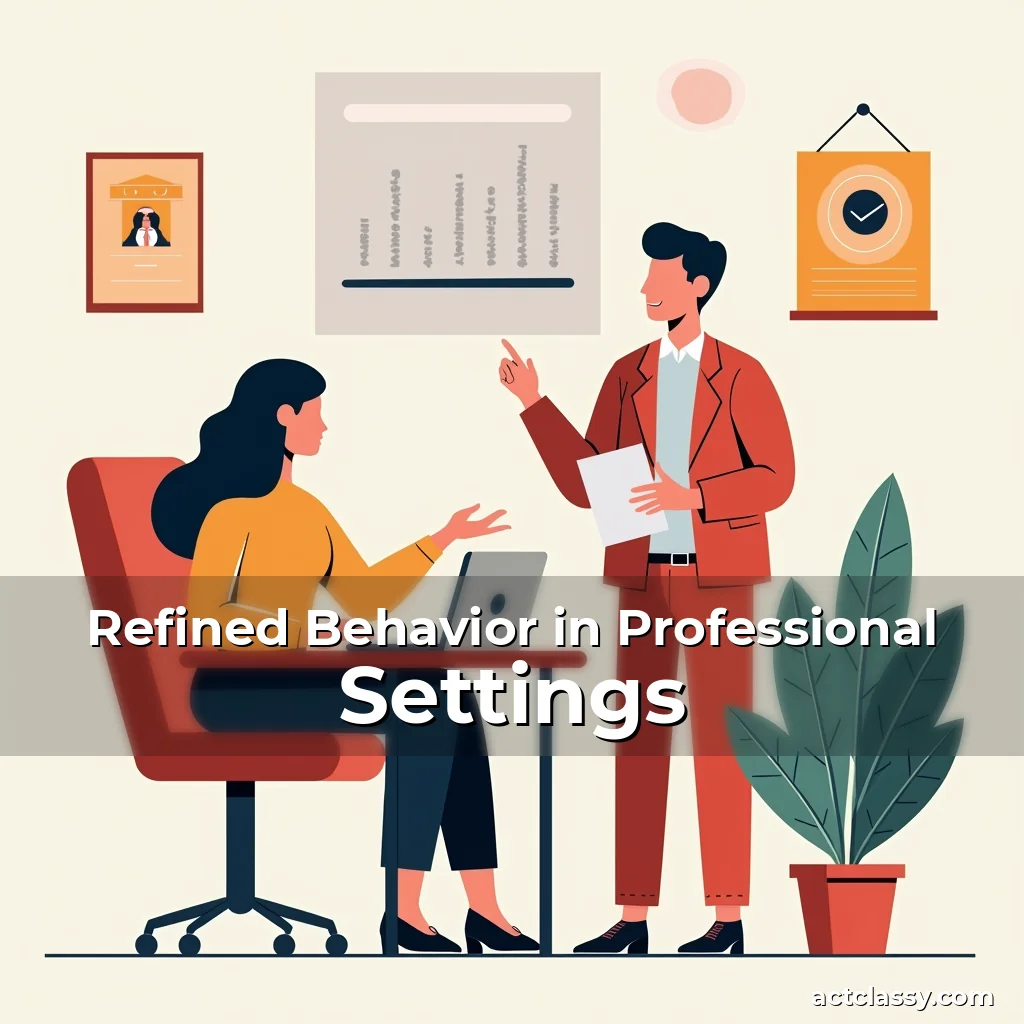 Artistic representation for Refined Behavior in Professional Settings