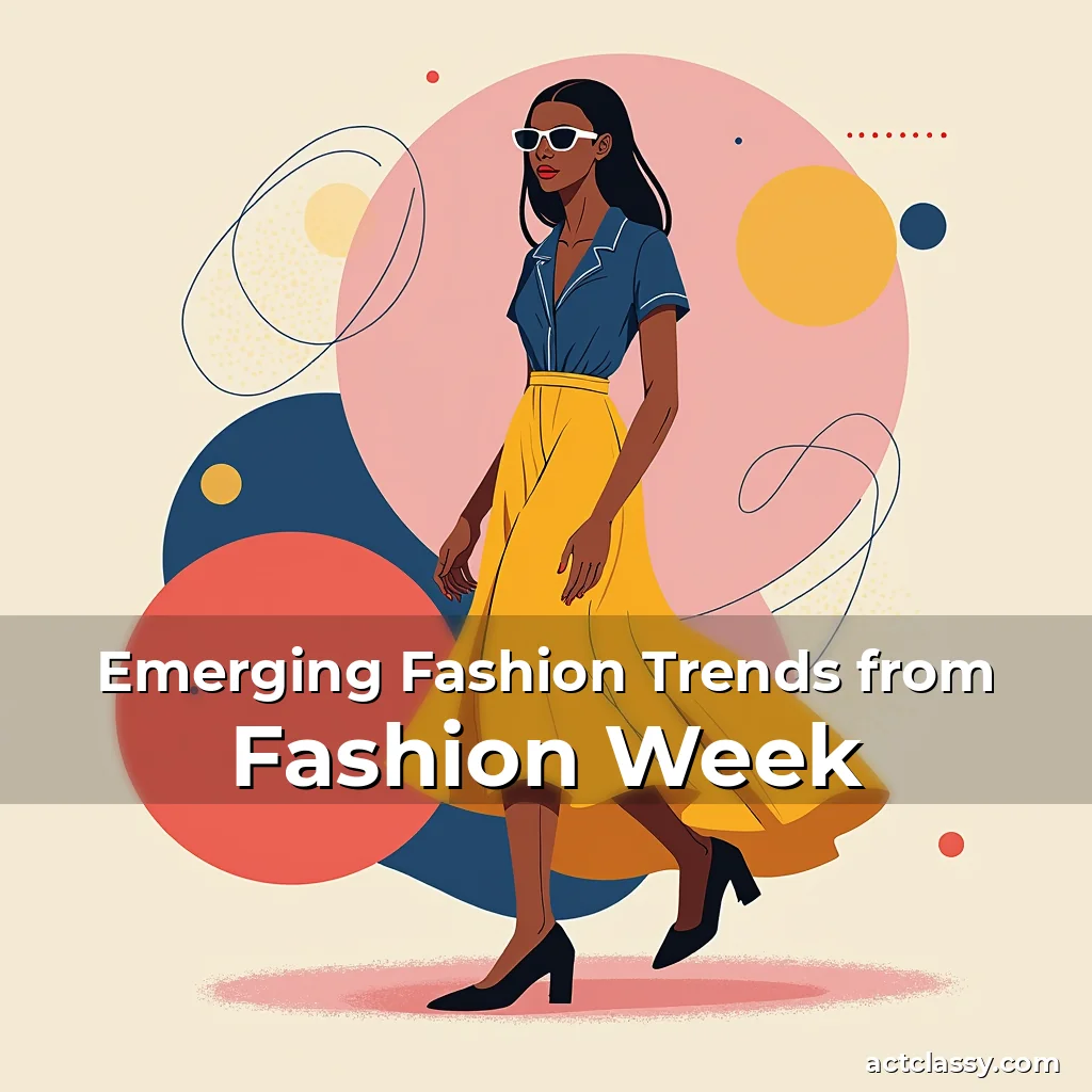 Artistic representation for Emerging Fashion Trends from Fashion Week