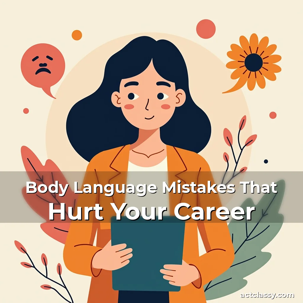 Artistic representation for Body Language Mistakes That Hurt Your Career