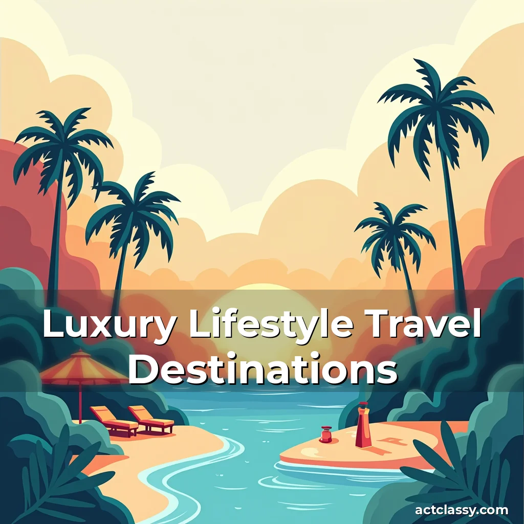 Artistic representation for Luxury Lifestyle Travel Destinations