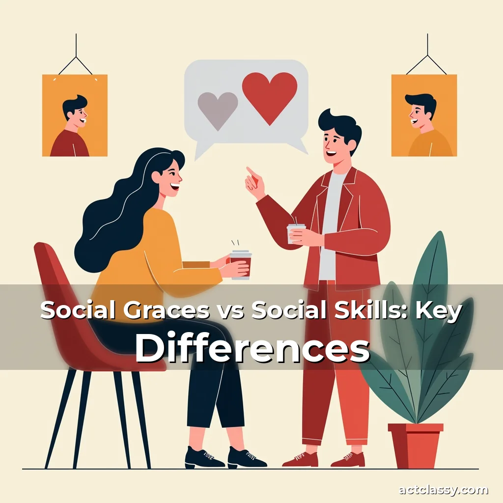 Artistic representation for Social Graces vs Social Skills: Key Differences