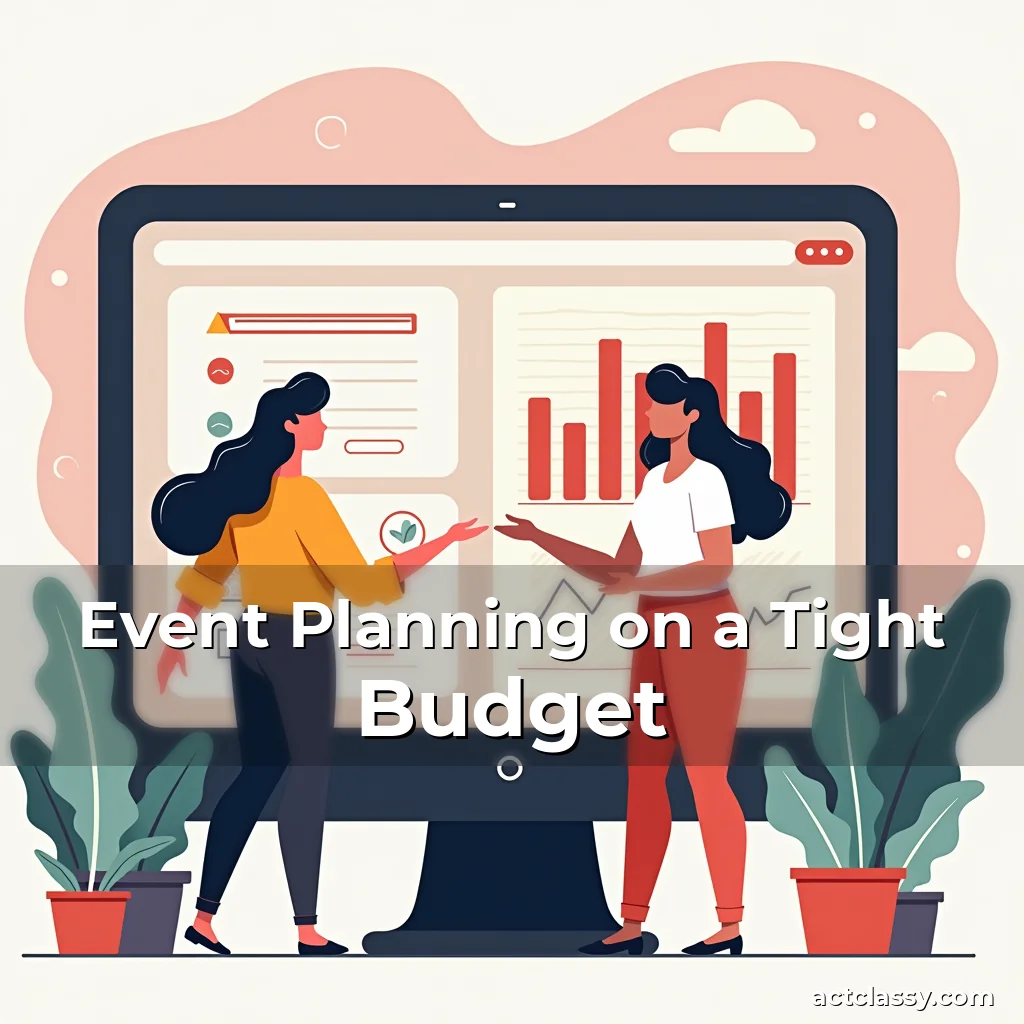 Artistic representation for Event Planning on a Tight Budget