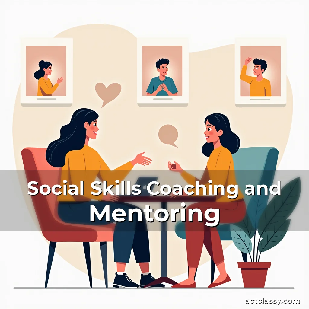 Artistic representation for Social Skills Coaching and Mentoring