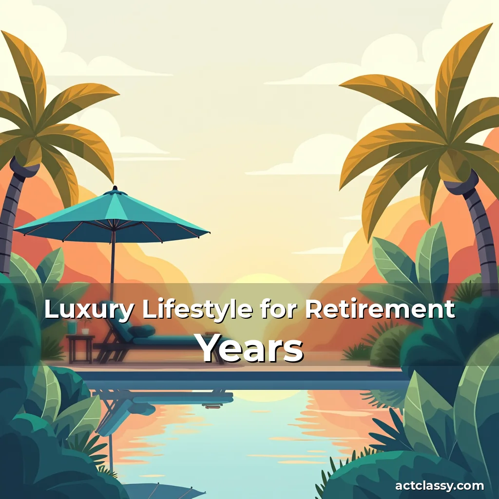 Artistic representation for Luxury Lifestyle for Retirement Years