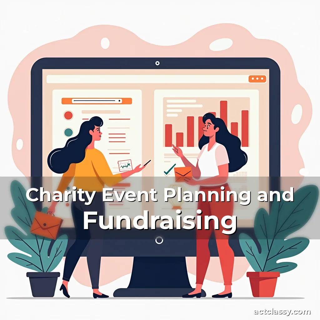 Artistic representation for Charity Event Planning and Fundraising