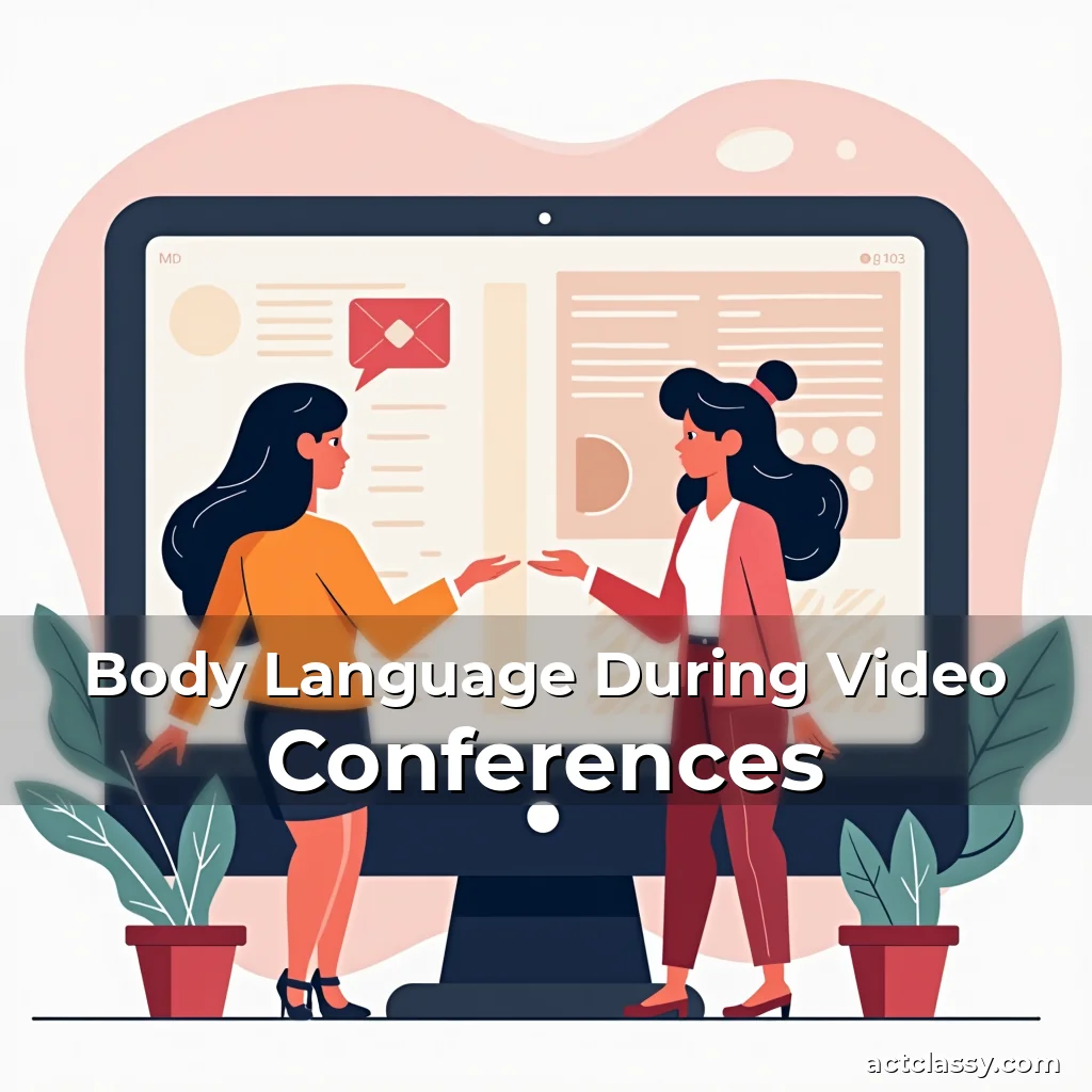 Artistic representation for Body Language During Video Conferences