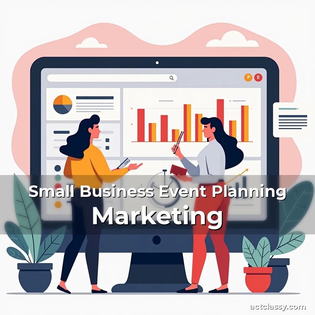 Artistic representation for Small Business Event Planning Marketing