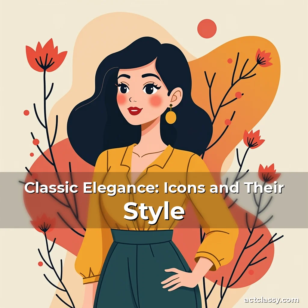 Artistic representation for Classic Elegance: Icons and Their Style