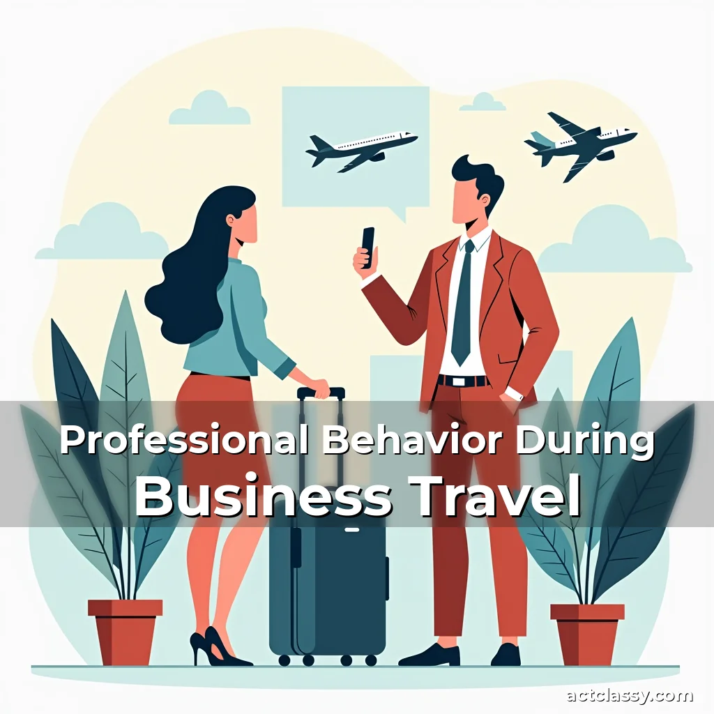 Artistic representation for Professional Behavior During Business Travel