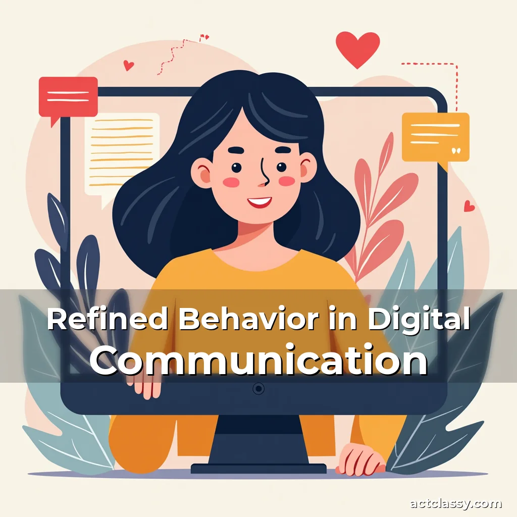 Artistic representation for Refined Behavior in Digital Communication