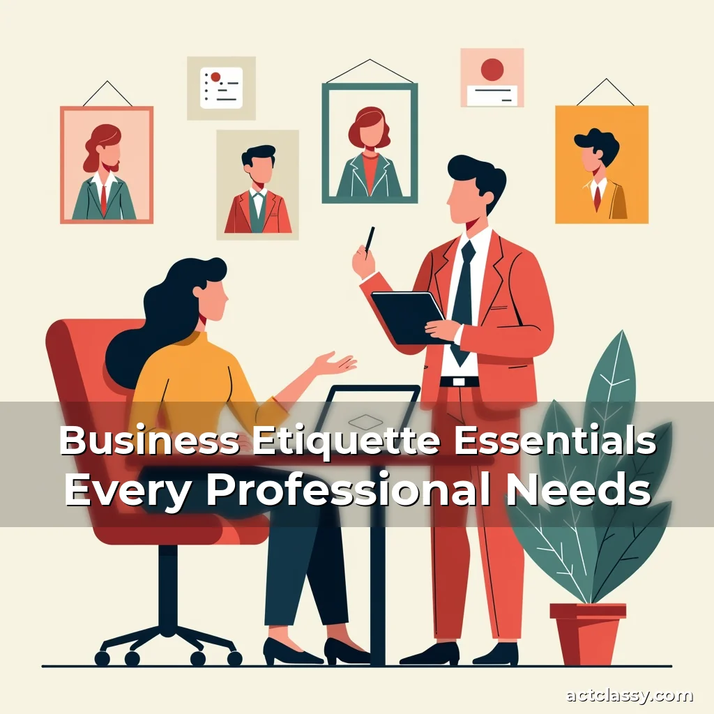 Artistic representation for Business Etiquette Essentials Every Professional Needs
