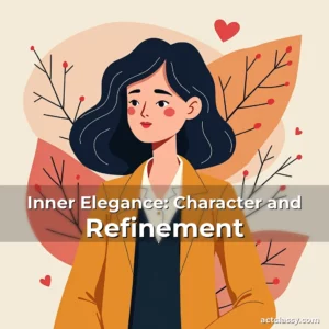 Artistic representation for Inner Elegance: Character and Refinement