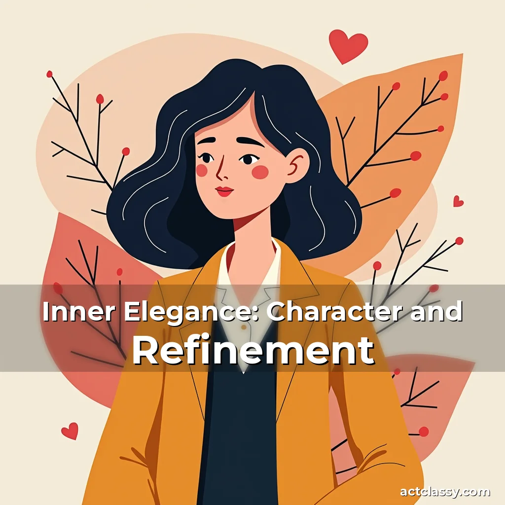 Artistic representation for Inner Elegance: Character and Refinement