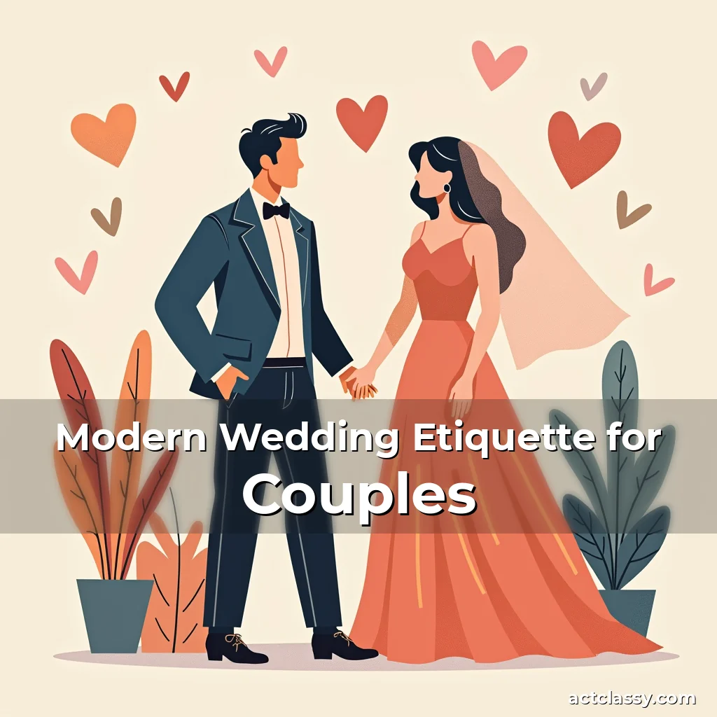 Artistic representation for Modern Wedding Etiquette for Couples