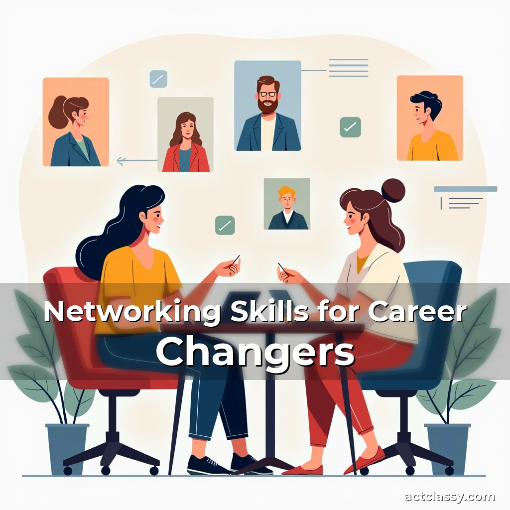 Artistic representation for Networking Skills for Career Changers