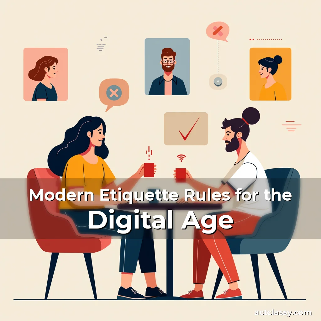 Artistic representation for Modern Etiquette Rules for the Digital Age