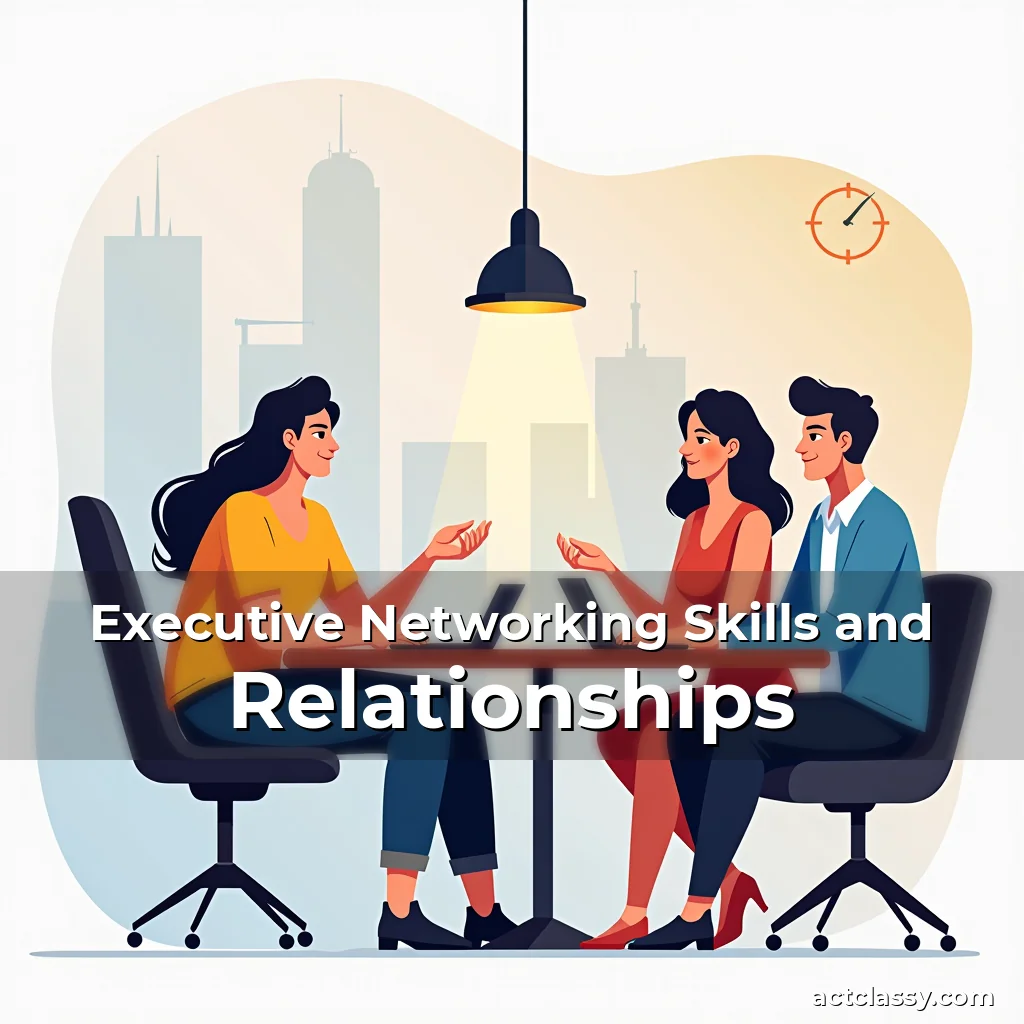 Artistic representation for Executive Networking Skills and Relationships