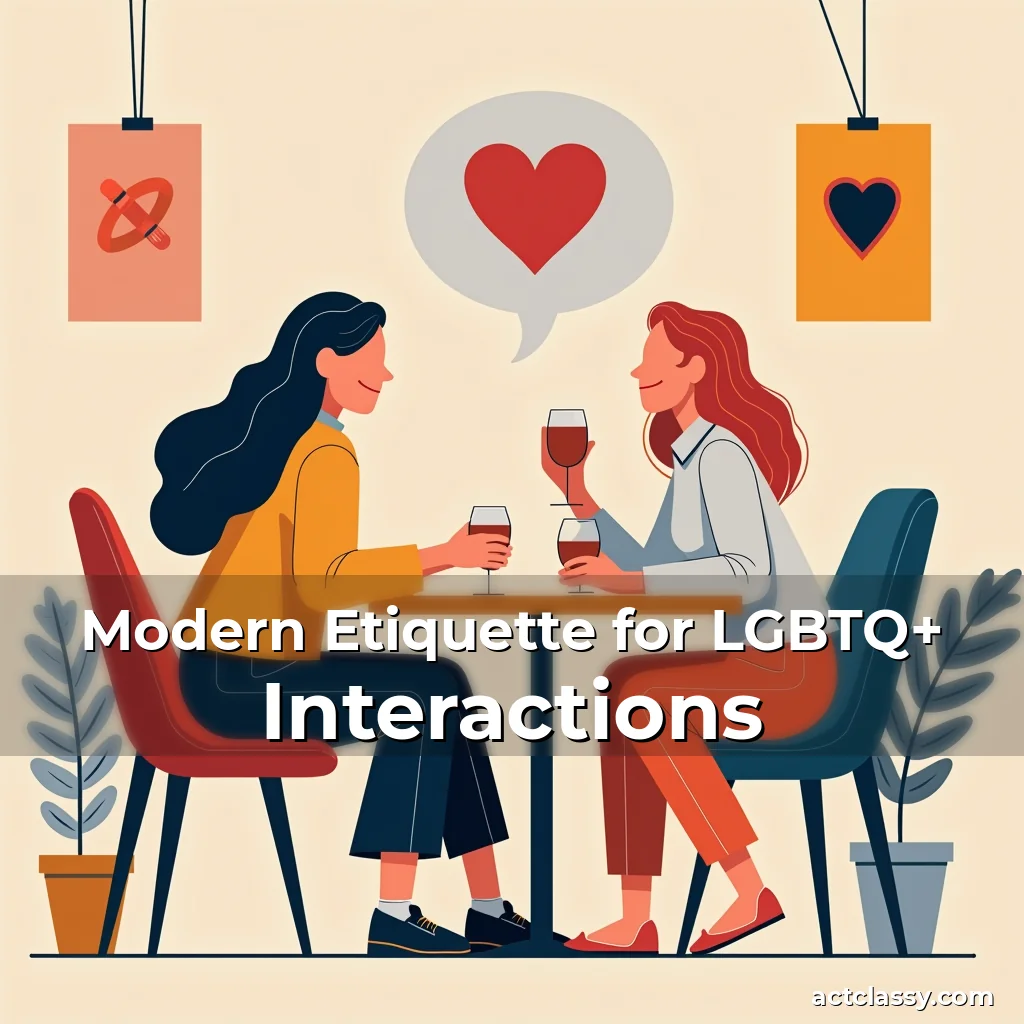 Artistic representation for Modern Etiquette for LGBTQ+ Interactions