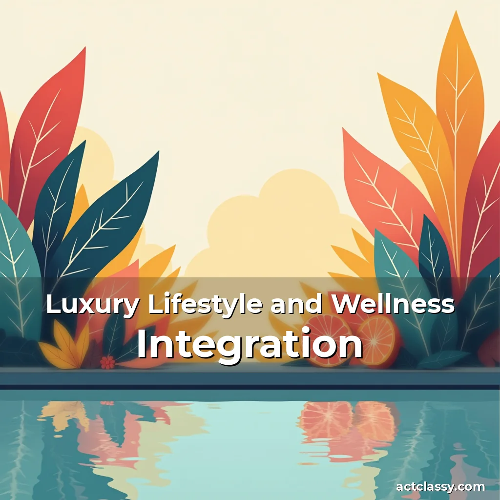 Artistic representation for Luxury Lifestyle and Wellness Integration