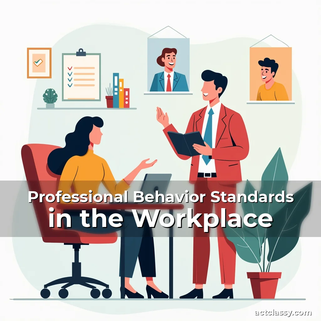 Artistic representation for Professional Behavior Standards in the Workplace