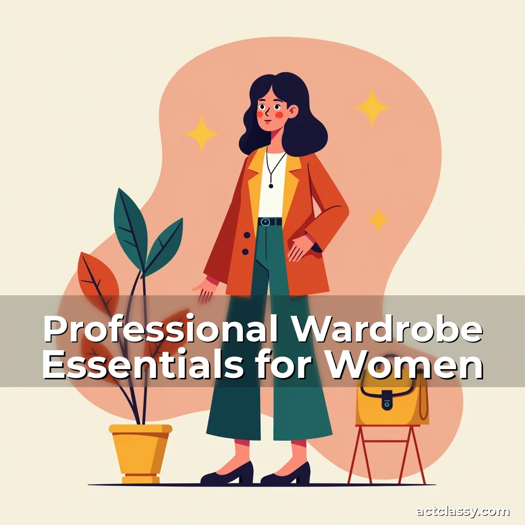 Artistic representation for Professional Wardrobe Essentials for Women