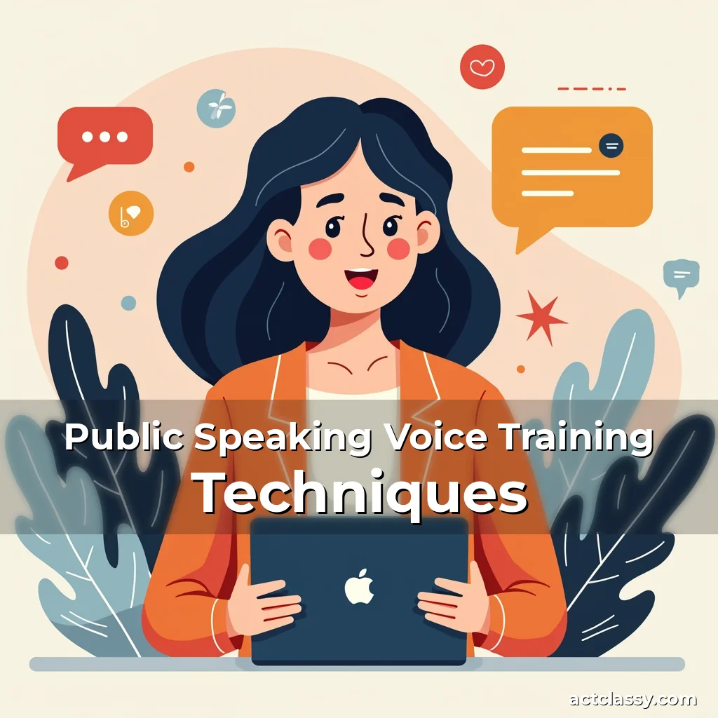 Artistic representation for Public Speaking Voice Training Techniques