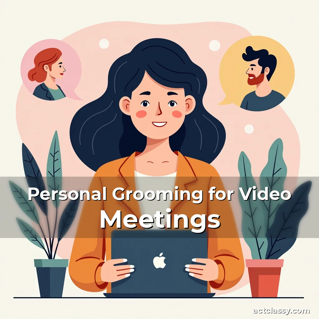 Artistic representation for Personal Grooming for Video Meetings