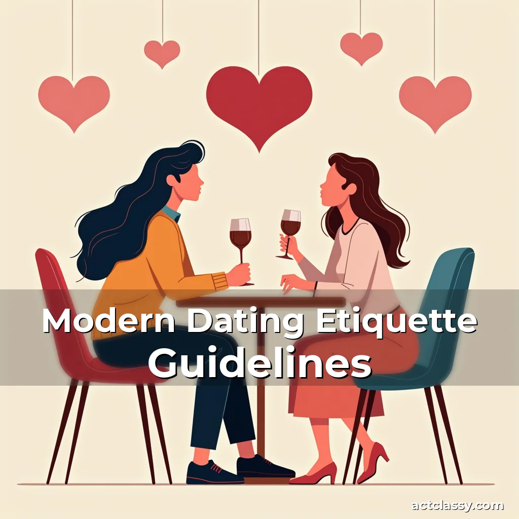 Artistic representation for Modern Dating Etiquette Guidelines