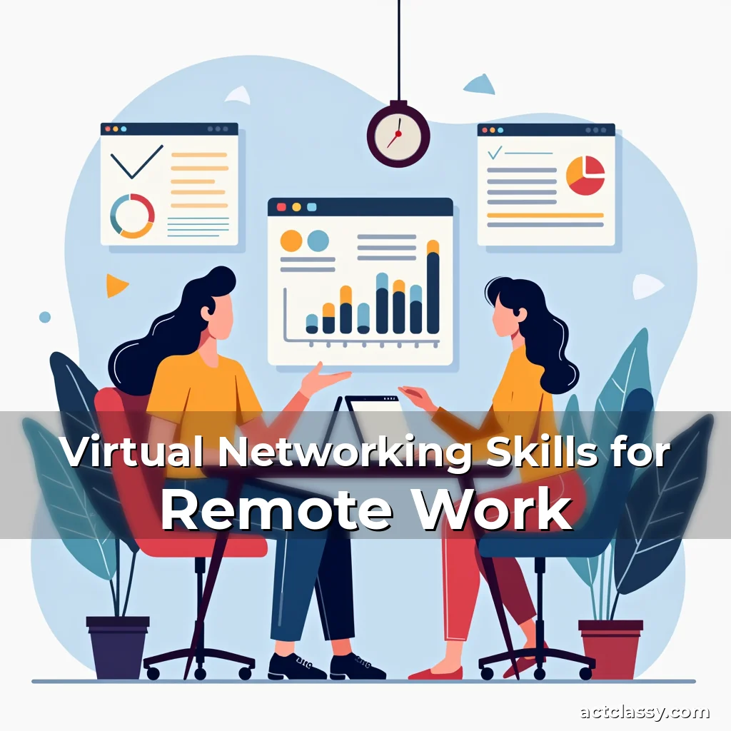 Artistic representation for Virtual Networking Skills for Remote Work