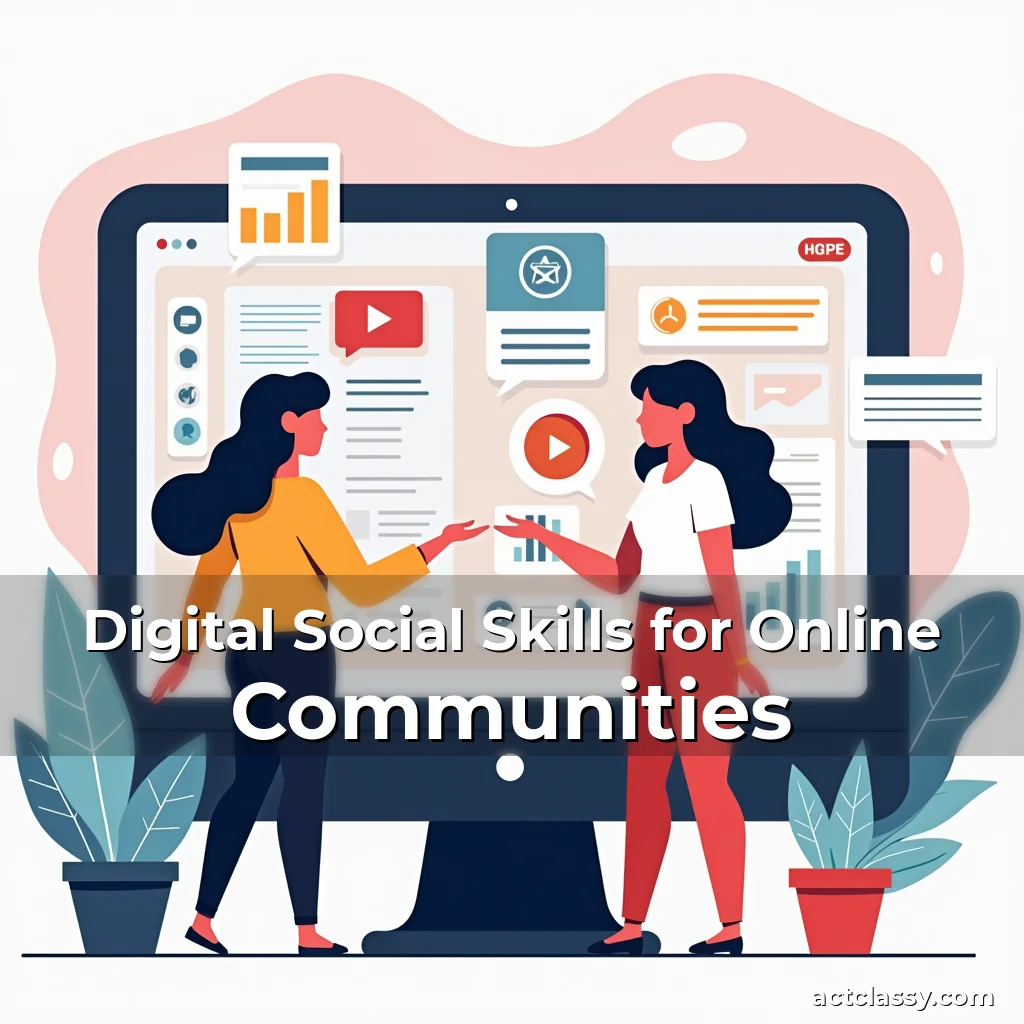 Artistic representation for Digital Social Skills for Online Communities