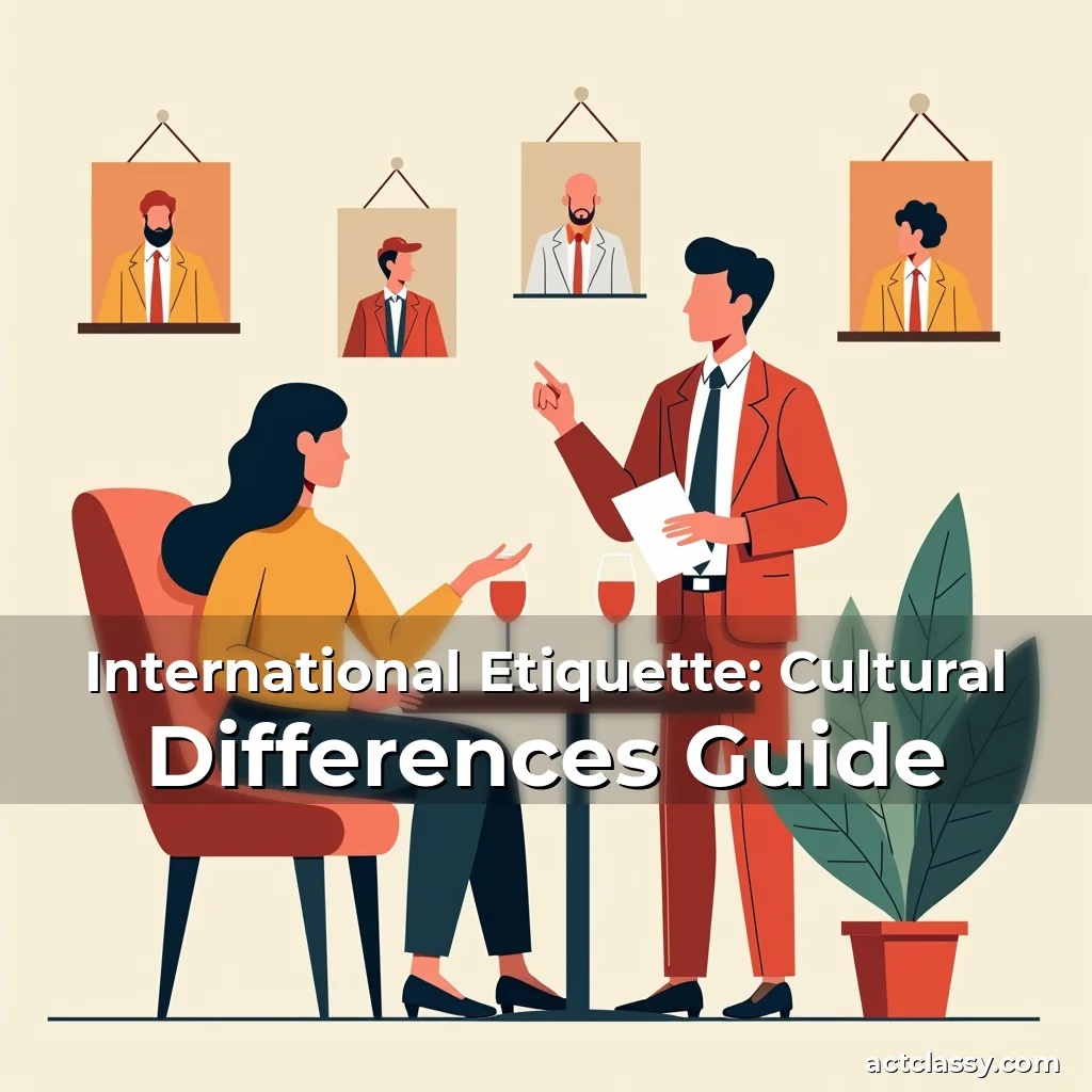 Artistic representation for International Etiquette: Cultural Differences Guide