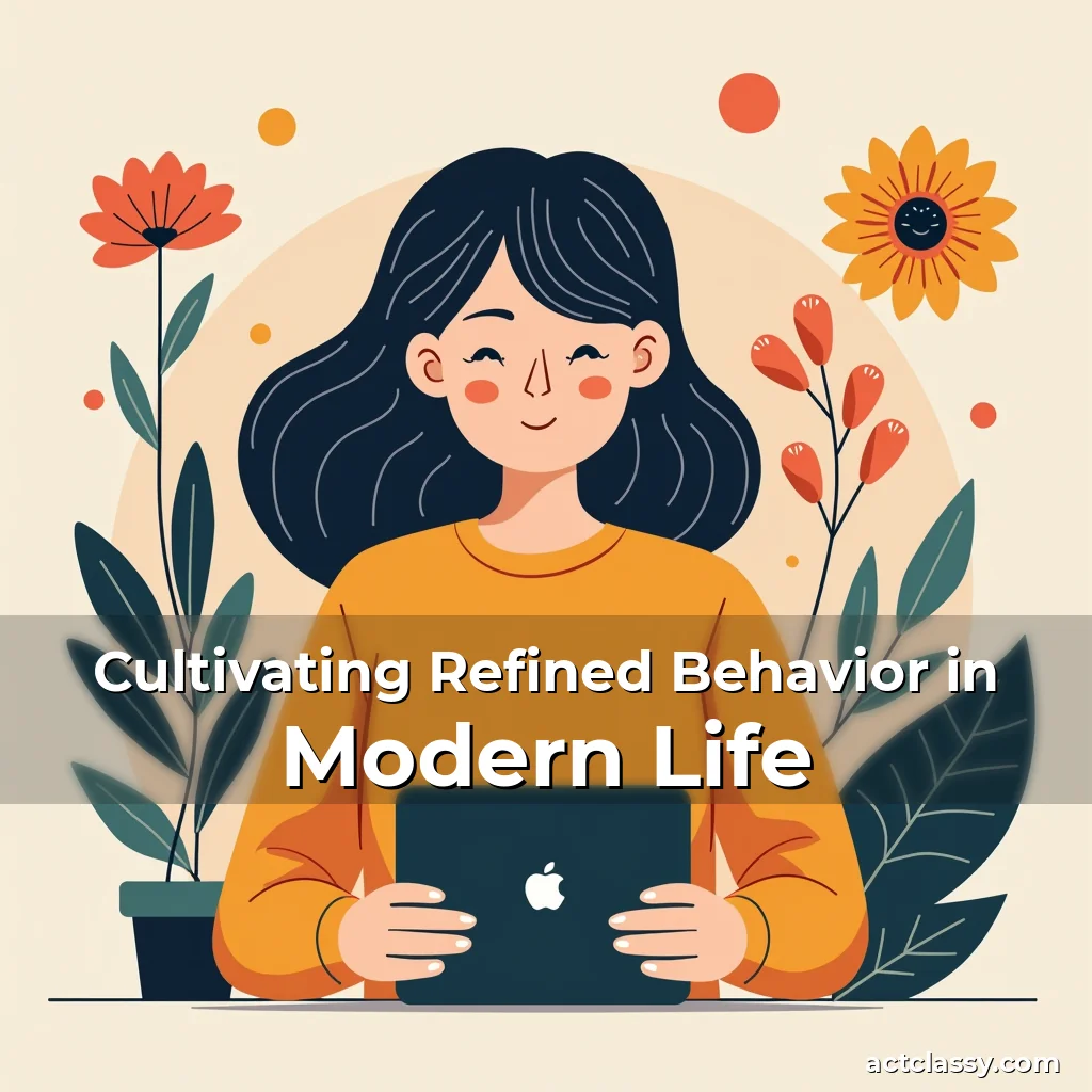 Artistic representation for Cultivating Refined Behavior in Modern Life
