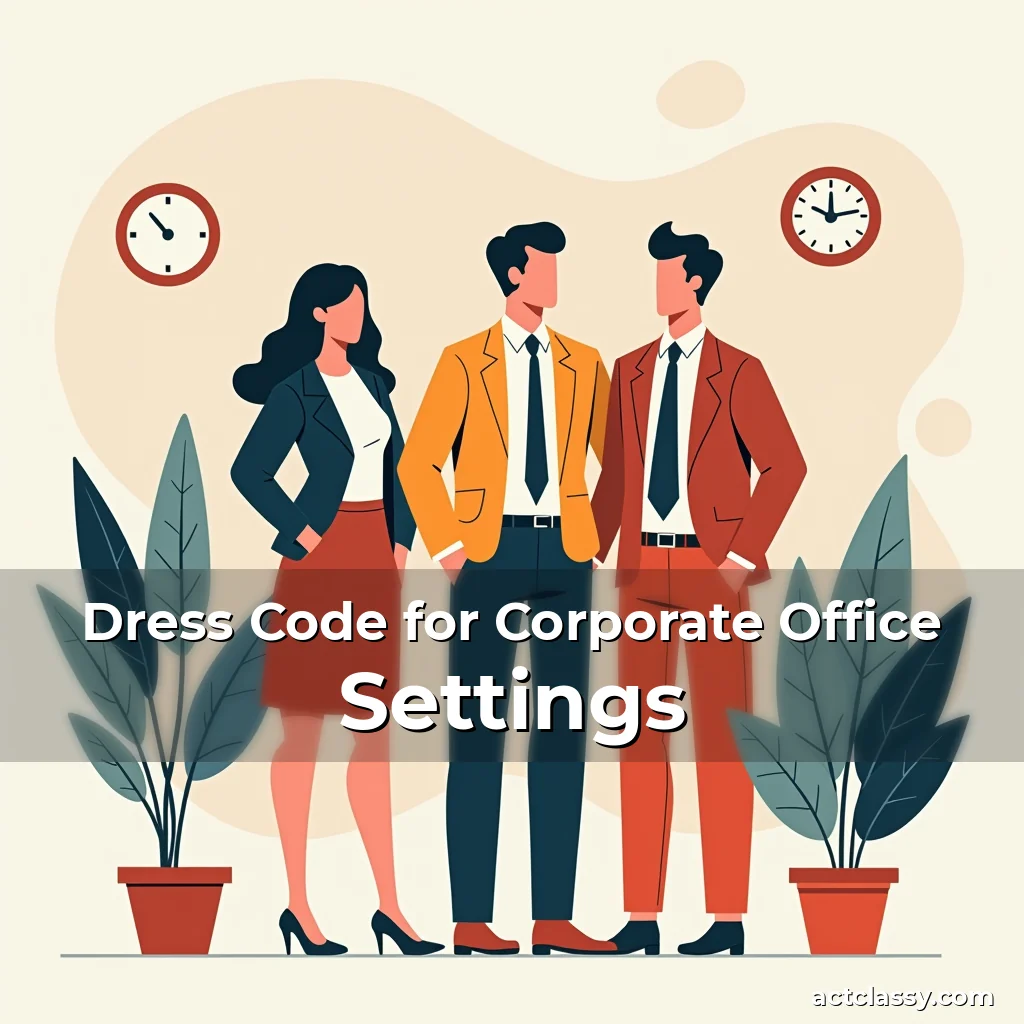 Artistic representation for Dress Code for Corporate Office Settings