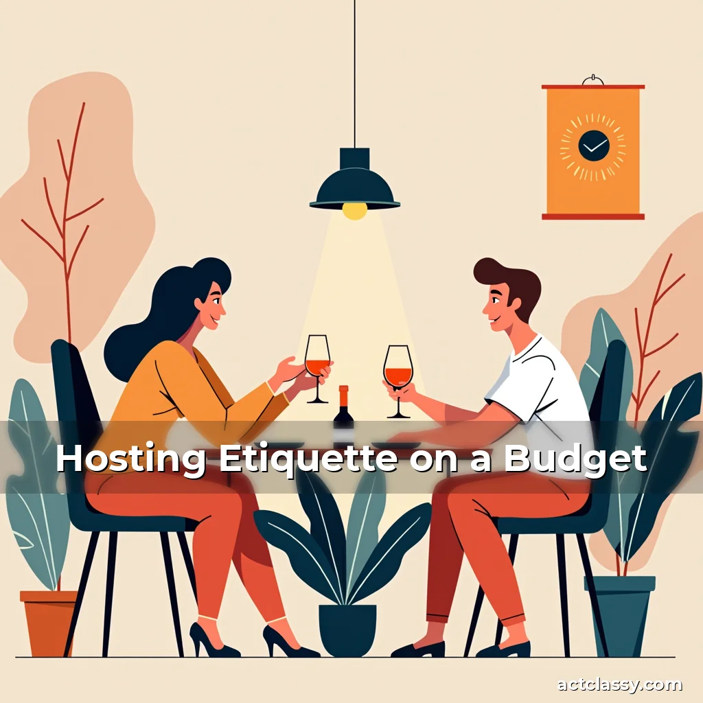 Artistic representation for Hosting Etiquette on a Budget