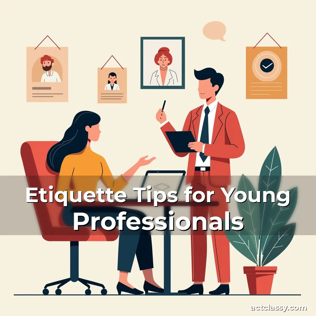 Artistic representation for Etiquette Tips for Young Professionals