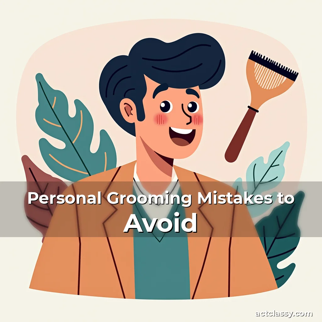 Artistic representation for Personal Grooming Mistakes to Avoid