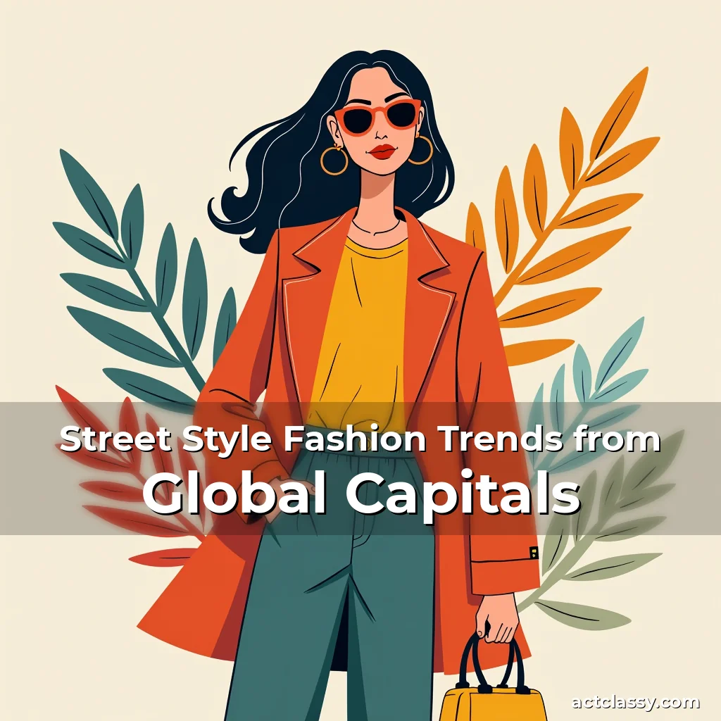 Artistic representation for Street Style Fashion Trends from Global Capitals